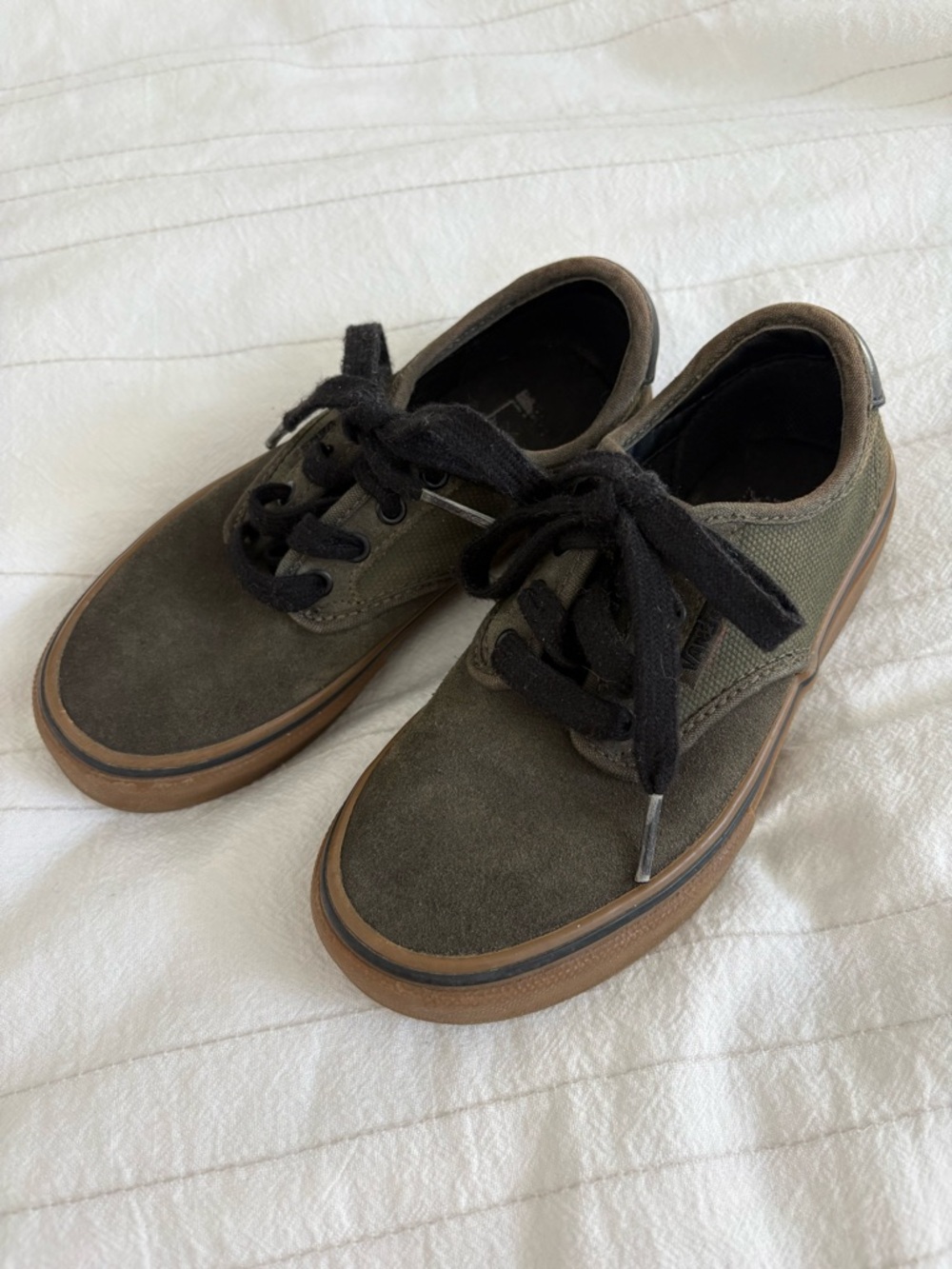Vans Pro Chima Ferguson Olive Green Sneakers Lace Up Youth Size 13 *Sample Shoe*